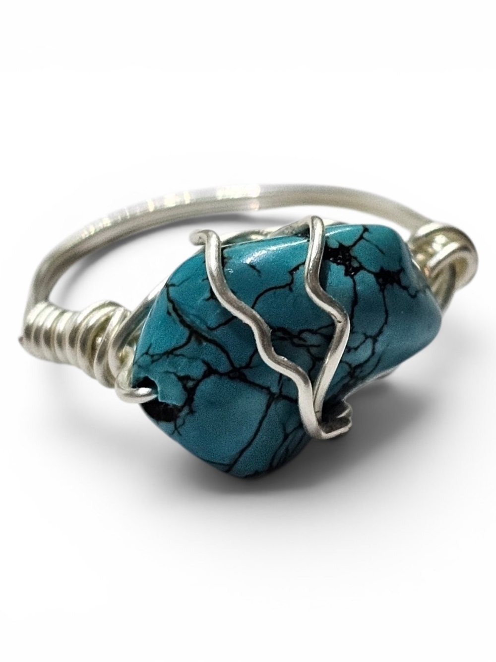 Mistress Of Turquoise (Prosperity, Abundance And Protection) Silver Wire Wrapped